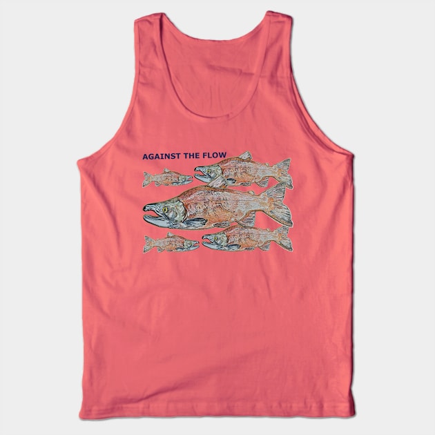 AGAINST THE FLOW Tank Top by JDFehlauer